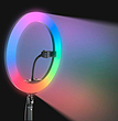 رینگ لایت مدل MJ33-RGB همراه سه پایه 210 سانتی 