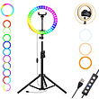 رینگ لایت مدل MJ33-RGB همراه سه پایه 210 سانتی 